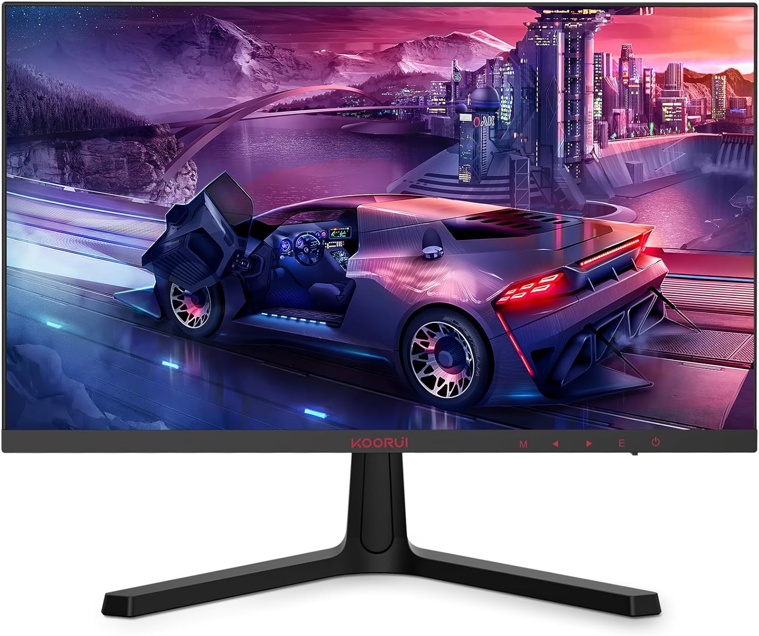 KOORUI 24 polegadas Monitor para computador -FHD 1080P Gaming Monitor 165Hz VA 1ms