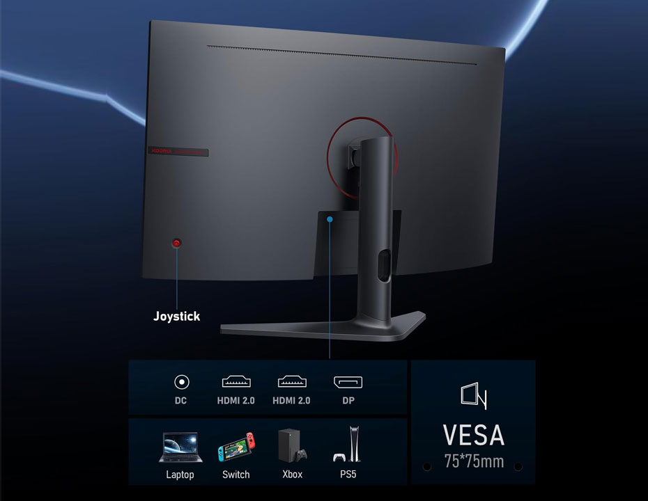 Monitor de jogos de 31,5 