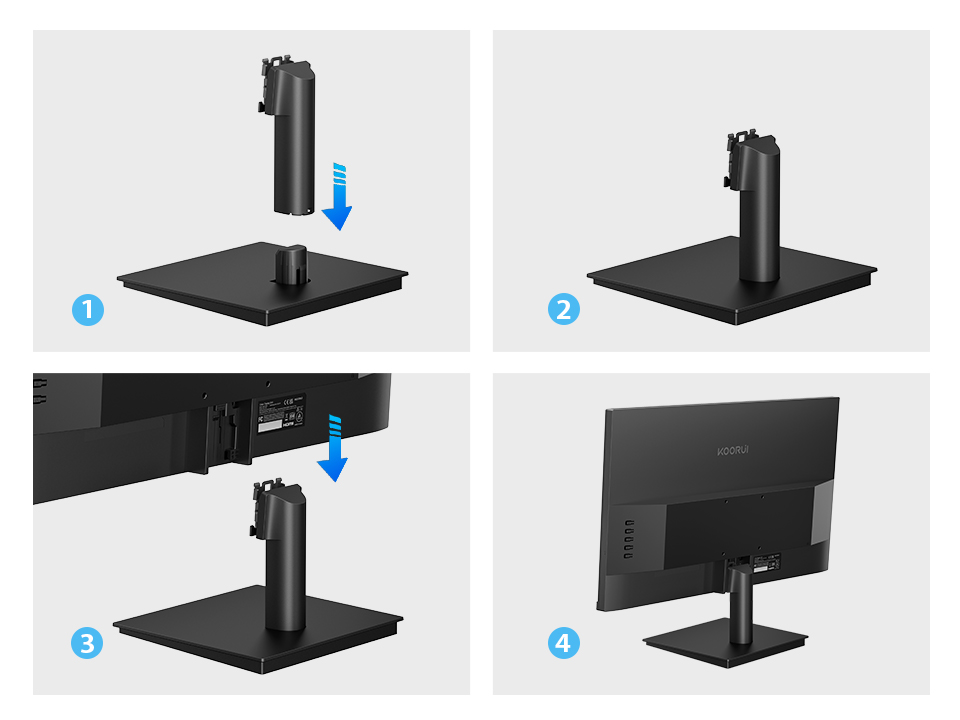 Monitor de escritório FHD de 23,8 polegadas